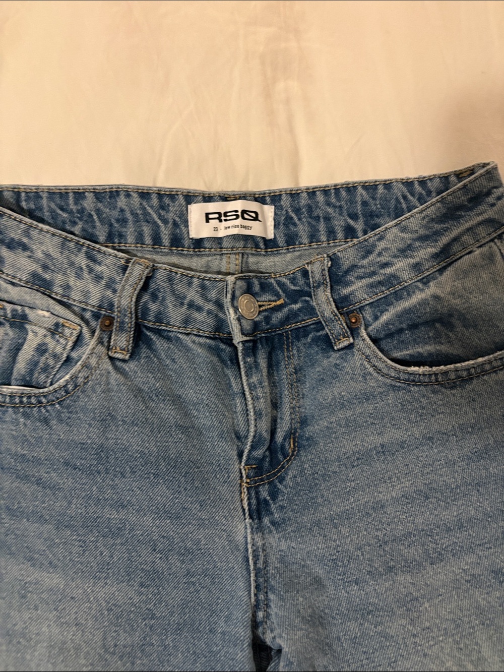 RSQ.size23.Wide Leg Women’s Jeans - Light Blue Denim